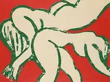 Peter Magnus Wengel, Red Overlap #4/30, 1971, colour silkscreen on paper