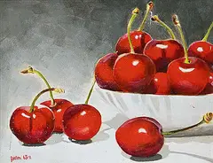 Rosemary Clappison, Psalm 65: 11, acrylic on canvas