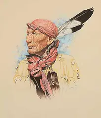 Jon M. Williams, Untitled - Portrait of a Man with a Red Scarf, 1976, coloured pencil on paper