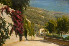 Christian Zacho, Riviera De Fiori, oil on canvas