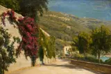 Christian Zacho, Riviera De Fiori, oil on canvas