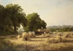 John Clayton Adams, Evening Reflections, oil on canvas
