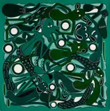 Hendrick Lilanga, Mama Anamfundisha Mwanae Jinsi Ya Quishi Bizuri Na Majirani Huko Aendako Kutafu Ta Kazi, oil on canvas
