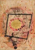 Christo Coetzee, Pink And Gold Abstract Composition