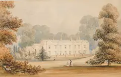 A Country House And Parkland by George Shepherd, watercolour and pencil on paper, sold Oct 2025