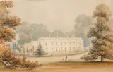 George Shepherd, A Country House And Parkland, watercolour and pencil on paper