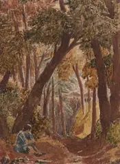 William Turner, Wychwood Forest, watercolour and pencil on paper