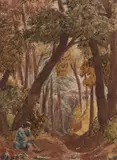 William Turner, Wychwood Forest, watercolour and pencil on paper