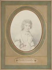 Charles Townley, Portrait Of William Mineard Bennett, chalk and pencil on buff paper