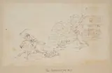 Thomas Rowlandson, The Runaway Husband, pen and ink on paper