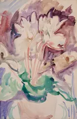 Malcom Milne, Flowers, watercolour on paper