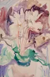 Malcom Milne, Flowers, watercolour on paper