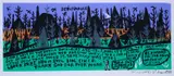 Howard Finster, Devil's Jungle, 1988, silkscreen on paper
