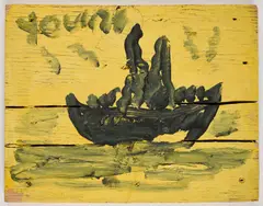 Boat by Purvis Young, oil on panel, sold Oct 2025
