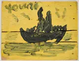 Purvis Young, Boat, oil on panel