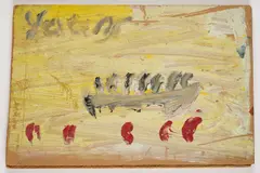 Boating by Purvis Young, oil on board, sold Oct 2025