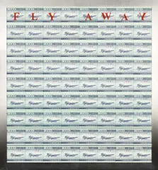 Santiago Montoya, Fly Away Ii, acrylic ink and paper money on stainless steel