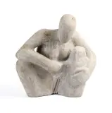 Stella Shawzin, Crouching Woman, marble
