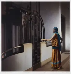 Barry Iverson, Antikhana Street Lift 1980/1920's Nadir, photographer for Time Magazine for 25 years covering the Middle East from 1981-2007
