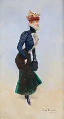 Jean Béraud, A Young Parisian, oil on panel