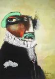 Kingsley Obasi, Madu, acrylic on canvas