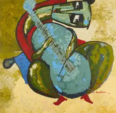 Prince Obasi, Poetic Symphonist Ii, acrylic on canvas