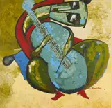 Prince Obasi, Poetic Symphonist Ii, acrylic on canvas