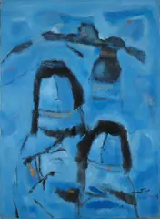 Fateh Moudarres, Untitled, oil on canvas