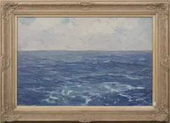 zeegezicht by Jan Goedhart, oil on board, sold Jul 2026