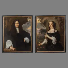 Jan Mijtens, paar pendantportretten, 1661
