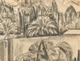 Leo Gestel, Taormina, charcoal study on paper