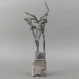 Jits Bakker, drie figuren, bronze
