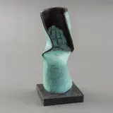Pépé Grégoire, abstract, partially green patinated bronze