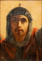 Charles Rochussen, Kruisvaarder, oil on panel