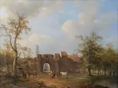 Utrecht vanaf de poort gezien by Johannes Hilverdink, oil on canvas, sold Jul 2026
