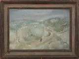 Charles Eyck, Limburgs landschap met figuur, oil on canvas