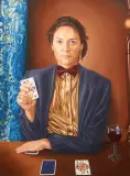 Gerrit Hardenbol, De Waarzegster, 1997, oil on panel