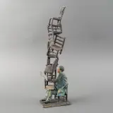 Nicolas Dings, De wolkenkrabber, 2016, patinated bronze