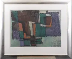 Krijn van Dijke, Compositie no. 5, chalk on paper(?)