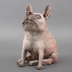 Peter Vanbekbergen, zittend hondje, ceramic