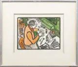Henrique Léo Fuhro, The Engraver, woodcut 185/200