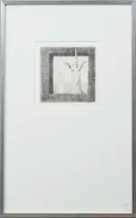 Dolf Zwerver, meisje en eenhoorn, etching 15/75