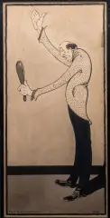 Piet Peeters, karikatuur, 1921, ink on paper