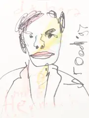 Herman Brood, Debora, pencil on paper