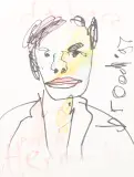Herman Brood, Debora, pencil on paper