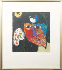 Eugène Brands, De Schilder, lithograph 89/200