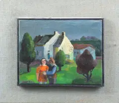 Nico Rypkema, Twee geliefden, oil on canvas