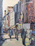Marc Peters, winkelstraat, 2006, ' oil on canvas