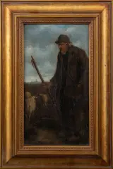schaapsherder by Louis Krans, oil on panel, sold Jul 2026