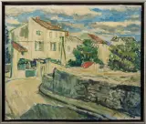 Bart Jonkers, straatgezicht in Avignon, oil on canvas
